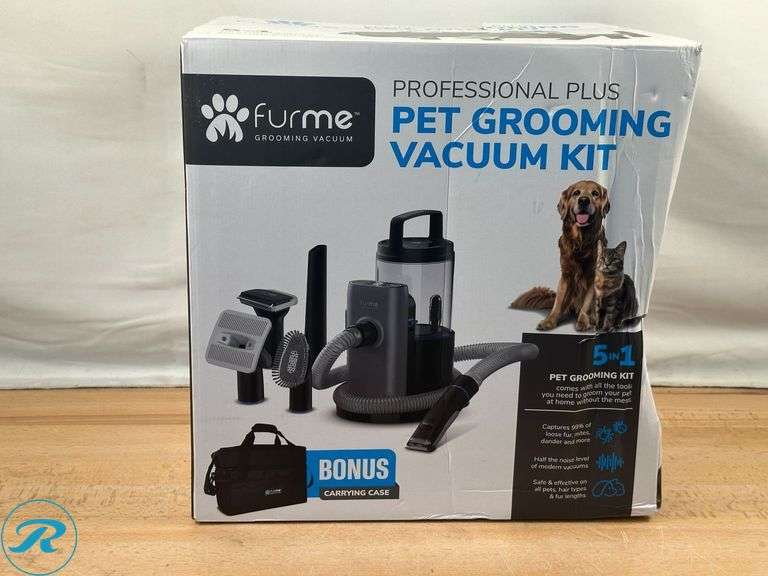 FurMe Professional Plus Pet Grooming Vacuum Kit with Carrying Case - New - Roller Auctions
