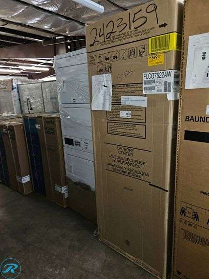 Frigidaire FLCG7522AW Washer Dryer Combo, Gas - Roller Auctions