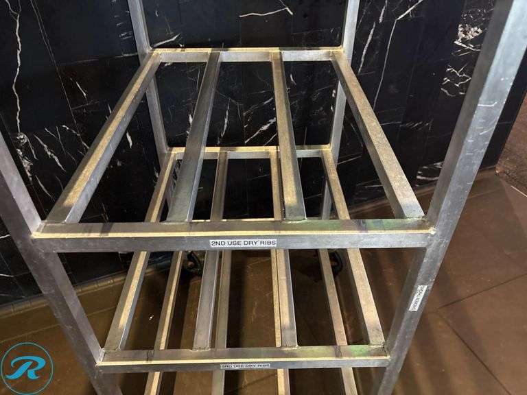 6-Tier Metal Rack on Casters for Storage - Roller Auctions