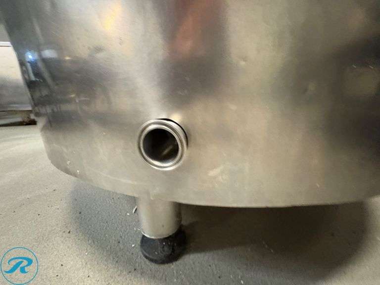 VMS Stainless Steel Jacketed Tank with Hinged Lid, 46” Diameter, 45” Tall - Roller Auctions