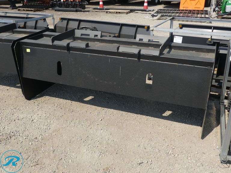 New JCT Snow Pusher Attachment to Fit Skid Steer Loader, 81" - Roller Auctions