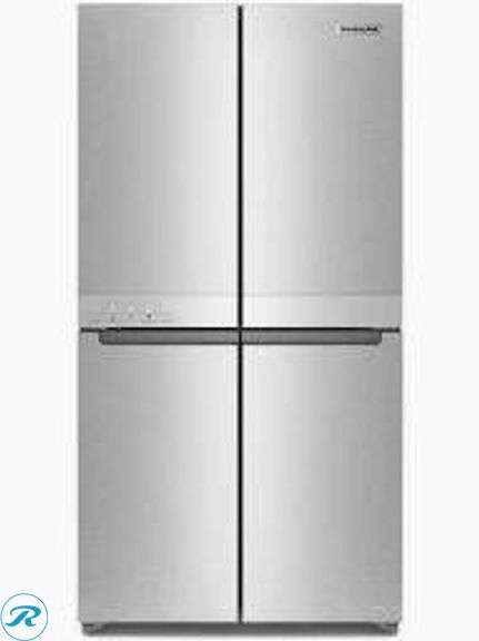 Hisense HRQ215N6BVD Counter-Depth 21.6-cu ft 4-Door French Door Refrigerator with Ice Maker, Stainless Look