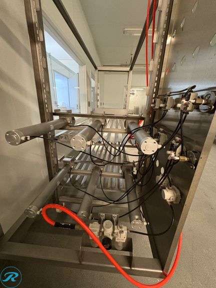 Fromagex Stainless Steel Cheese Press Unit with Casters, 118” x 36” x 82”H - Roller Auctions