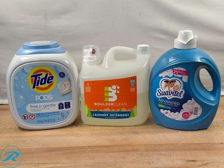 (3) Assorted Laundry Detergents/Softeners - Mixed New/Used - Roller Auctions