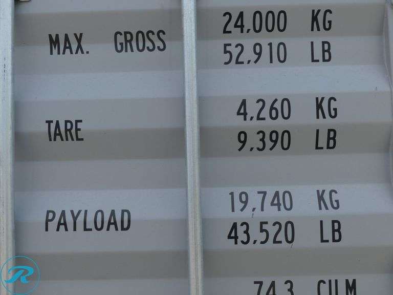 New 40' Steel Storage Container, High Cube, 9'6" High, 8' Wide, (4) Double Door Side Openings - Roller Auctions