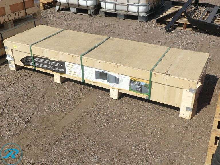 New Chery Industrial Single Garage Metal Shed, 20' x 10' - Roller Auctions