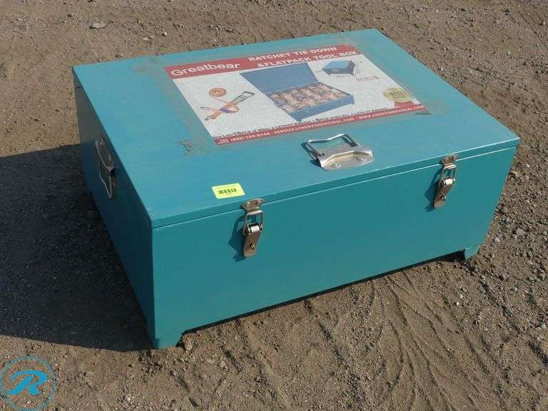 New Greatbear Ratchet Tie Downs and Flatpack Toolbox, (24) Total Pieces - Roller Auctions