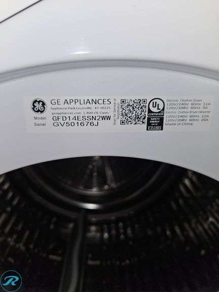 GE Front Load Washer Model GFD14ESSN2WW Electric - Roller Auctions