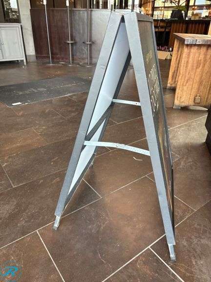 Metal A-Frame Sign - Roller Auctions