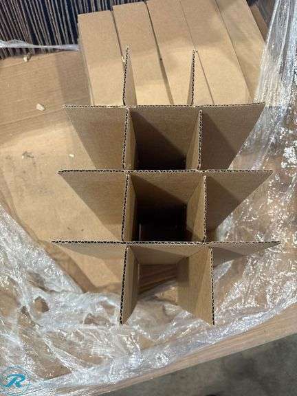 (2) Pallets of Liquor Bottle Partitions, 9” x 12” x 12”H, 12 Compartments - Roller Auctions