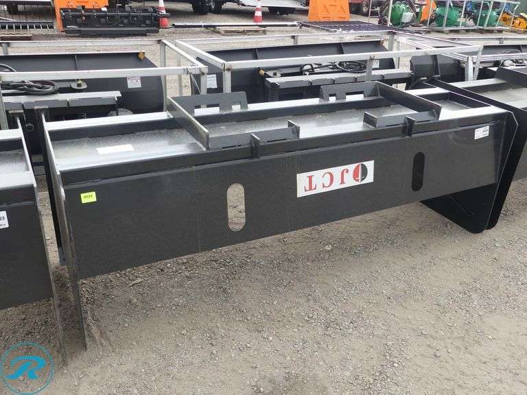 New JCT Snow Pusher Attachment to Fit Skid Steer Loader, 84" - Roller Auctions