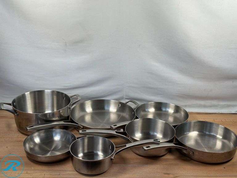 Calphalon Premier Tri-Ply 12-piece Stainless Steel Cookware Set - Used - Roller Auctions
