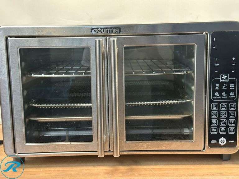 Gourmia Digital Air Fryer Toaster Oven with Single-Pull French Doors- Used; Gourmia XL French Door Countertop Air Fryer Oven- Used - Roller Auctions