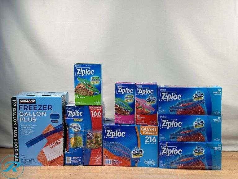 Assorted Ziplock & Freezer Bags- New/ Open Box - Roller Auctions