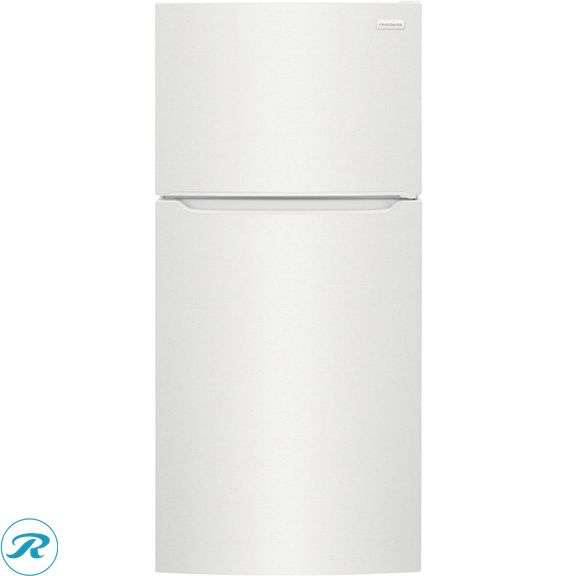 (1) Display Model - Frigidaire 18.3-cu ft Top-Freezer Refrigerator ( White ) Garage Ready (Total of 1 Refrig)(some dents and scratches see Photos)