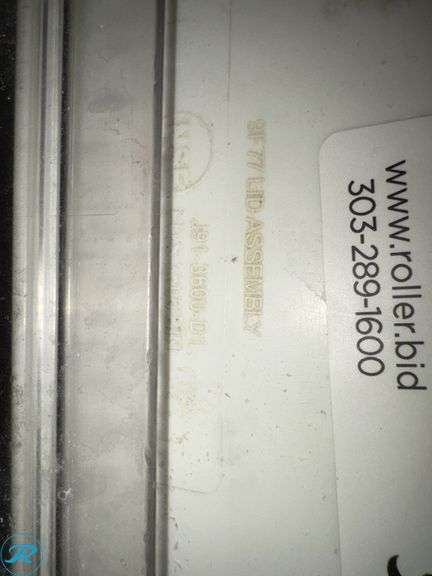Plastic Ingredient Storage Bin with Hinged Lid and Casters - Roller Auctions