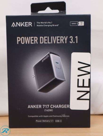 Anker 747 GaNPrime Charger (150W, 4-Port), Black, Compatible with Apple and Samsung Devices - New - Roller Auctions