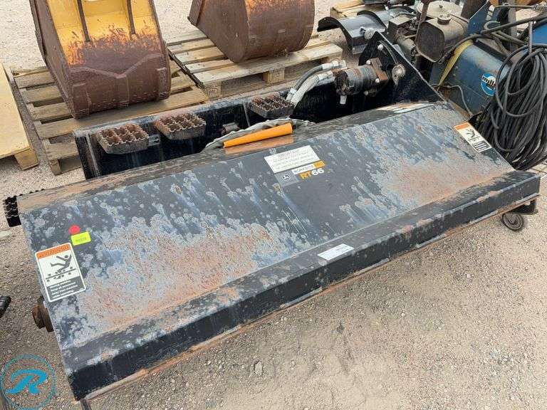 John Deere Work Site Pro RT66 Hydraulic Rototiller To Fit Skid Steer Loader - Roller Auctions