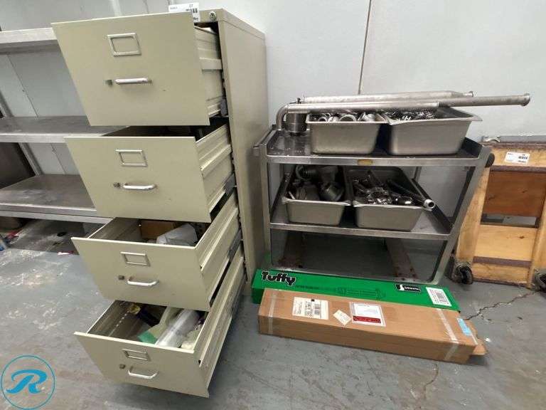 Stainless Steel Pipe Fittings, Storage Cabinet, and Miscellaneous Components