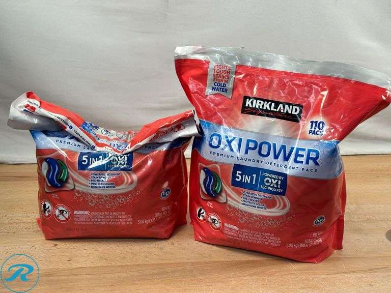 (3) Assorted Kirkland Signature Laundry Detergent Pacs - New/Missing Some - Roller Auctions