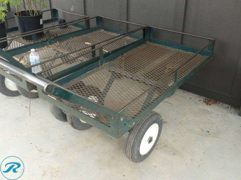 (3) 3-Wheel Nursery Carts (Plants Not Included) - Roller Auctions