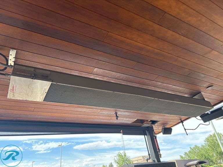 Calcana High-Output Patio Heaters; (4) 10’ and (4) 4’, Ceiling-Mounted Gas Units - Roller Auctions