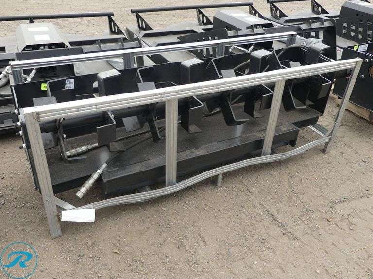 New JCT Hydraulic Rototiller Attachment To Fit Skid Steer Loader, 72" - Roller Auctions
