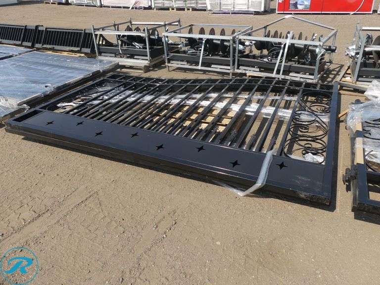 New Greatbear 20' Bi-Parting Iron Gate - Roller Auctions