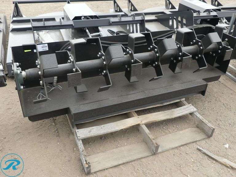New JCT Hydraulic Rototiller Attachment To Fit Skid Steer Loader, 72" - Roller Auctions