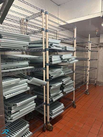 (7) Metro MetroMax i Polymer Shelving Units with Casters - Roller Auctions