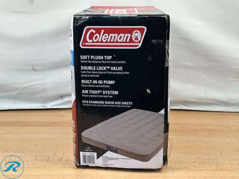 Coleman Quickbed Elite Queen Extra High Air Mattress, Built in Pump- New/ Open Box - Roller Auctions
