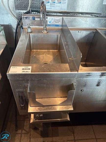 Service Well With Cold Plate and Hand Sink, 60” x 25” x 30” - Roller Auctions