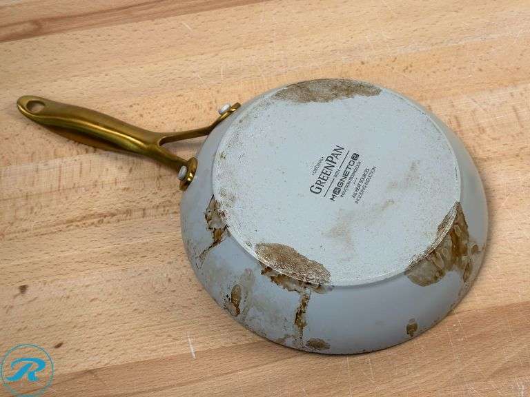 GreenPan Jewel Pro Ceramic Non-Stick 3-piece Fry Pan Set- Used; OXO Softworks: Non-Stick Hard-Anodized Saucepan Set- Used - Roller Auctions