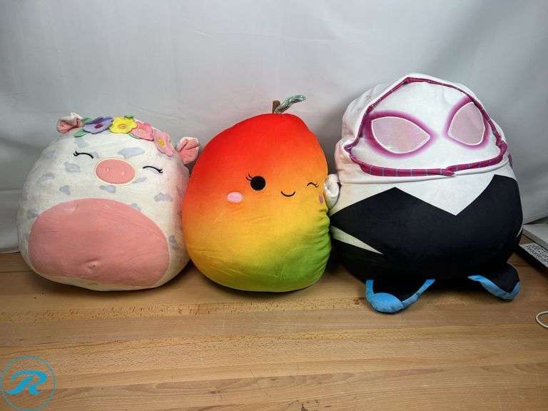 (3) Assorted Squishmallows- (2) Like New, (1) Used - Roller Auctions