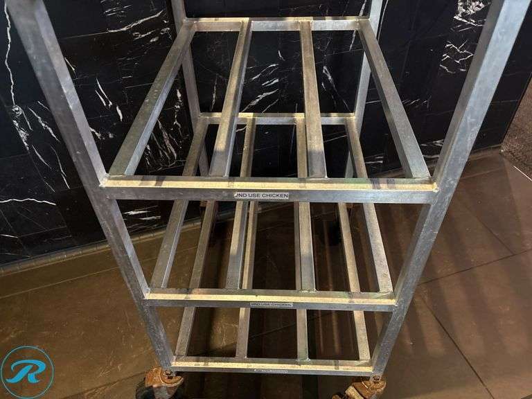 6-Tier Metal Rack on Casters for Storage - Roller Auctions
