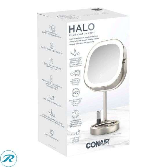Conair LED Double-Sided 1x/10x Vanity Mirror - Like New - Roller Auctions