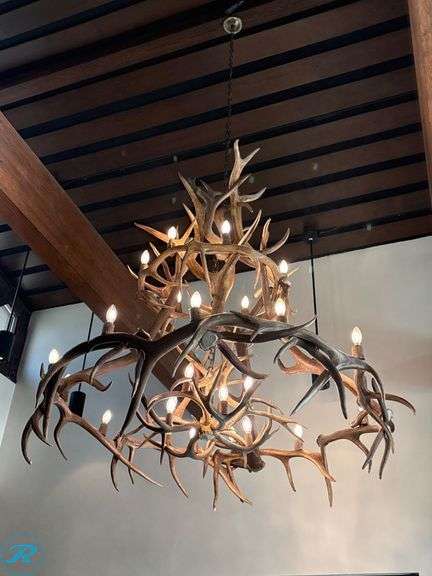 Antler-Style Chandelier, 5′ Diameter - Roller Auctions