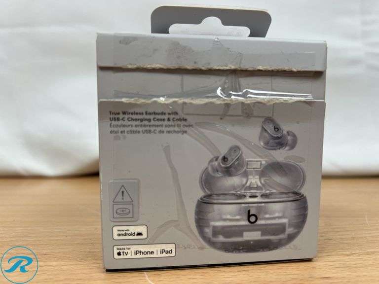 Beats - Studio Buds + True Wireless Noise Cancelling Earbuds - Transparent- Like New - Roller Auctions