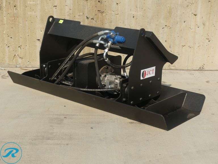 New JCT Hydraulic Plate Compactor Attachment to Fit Skid Steer Loader, 72" - Roller Auctions