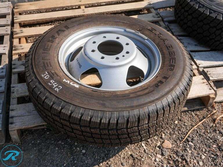 2008 General Grabber TR Tire with Rim, 225/75R16 - Roller Auctions