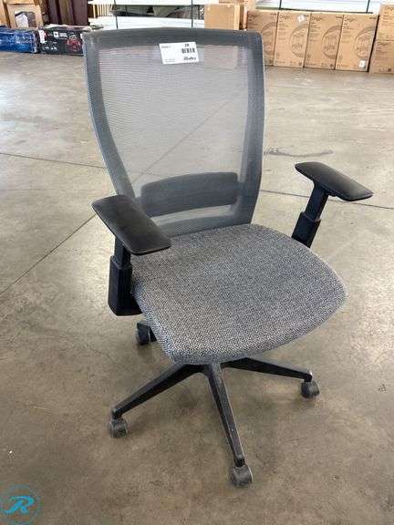 Autonomous Office Chair with Mesh Backrest and Seat