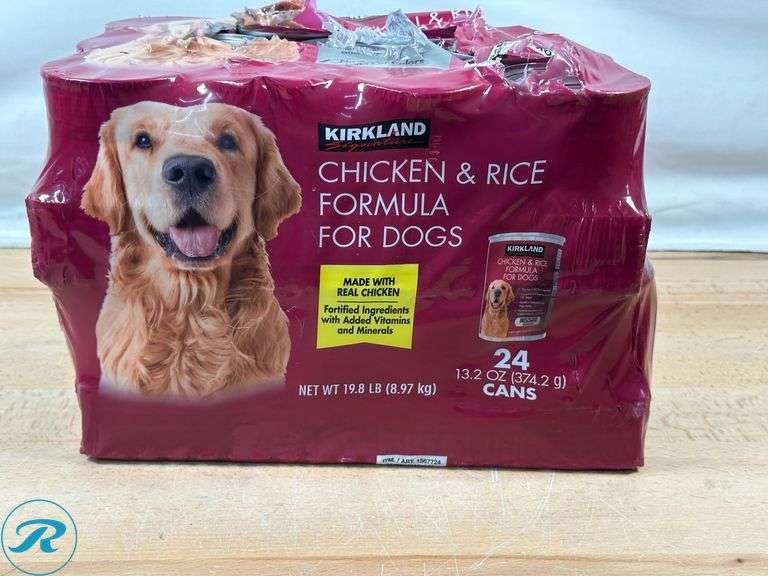 Top Chews Naturals Chicken Jerky Dog Treats 3 Lb Bag- New; Kirkland Signature Canned Dog Food, 13.2 oz, 24-count- New/ Missing Unit; Kirkland Signature Extra-Large Absorbent Pads, 30 in L X 23 in W, 100-count- New/Some Missing - Roller Auctions