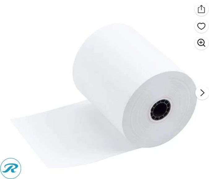 Forest Select Thermal Receipt Paper Rolls, White, 3-1/8" x 230', 48 Rolls- New/ Damaged Box - Roller Auctions