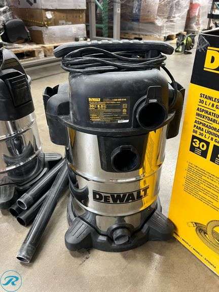 (2) DeWalt 8 Gallon Wet/Dry Vacuum - Used - Missing Parts - Roller Auctions