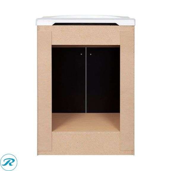 (1) Display Model- Style Selections Euro 24-in Espresso Single Sink Bathroom Vanity with White Cultured Marble Top (total of 1 vanity with top) (top has some minor damage and scratches See Photos) - Roller Auctions