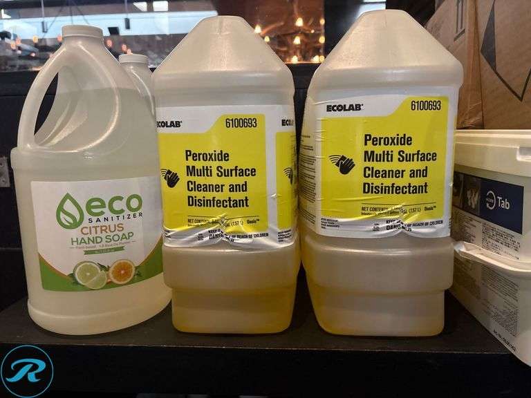 Cleaning and Sanitizing Supplies Including Ecolab Products - Roller Auctions