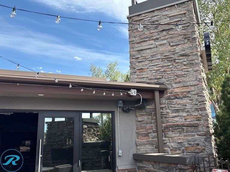 (2) Strands Outdoor Lights with Clear Bulbs - Roller Auctions