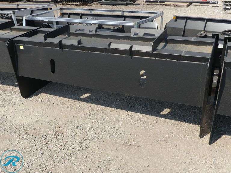 New JCT Snow Pusher Attachment to Fit Skid Steer Loader, 81" - Roller Auctions