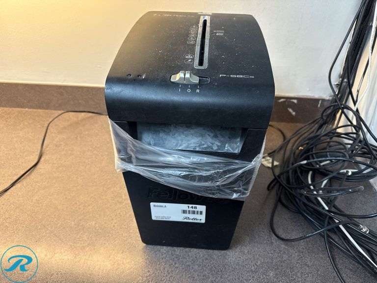 Fellowes P-58Cs Cross-Cut Paper Shredder - Roller Auctions