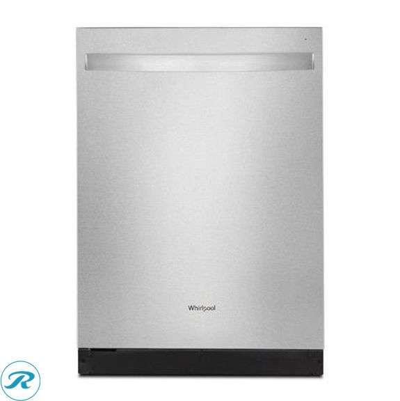 (1) New Open Box- Whirlpool Eco Series 24-in Top Control Built-in Dishwasher With Third Rack ( Fingerprint Resistant Stainless Steel ) , 51-Decibel Standard Sound Level (Total of 1 dishwasher) (See Photos)